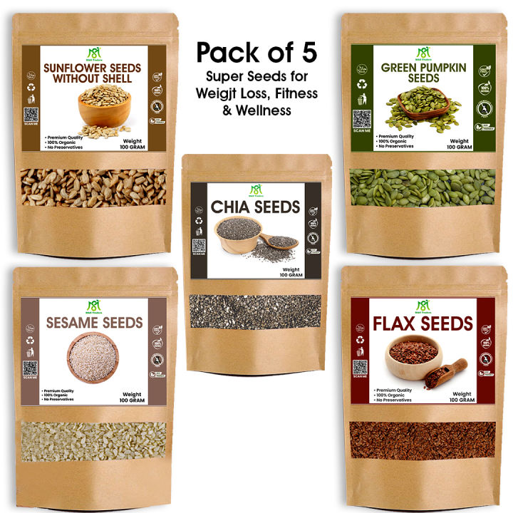 Seed Without Shell Bundle Of 5 Green Pumpkin Seeds Without Shell | Sunflower Seeds Without ...
