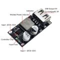 24W QC3.0 QC2.0 Single USB 6-32v DC to 5v 9v 12v 24v (Auto) Fast Mobile Charging Module DC-DC Buck Quick Charger Board. 