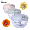 Multifunction Hand Pull Speedy Chopper Turbo Cutter Nicer Dicer Plus Vegetable Cutter/Chopper/Mincer/Mixer/Blender/Shredder to Chop Fruits Meat Onions/Nuts/Ginger/Herbs/Garlics. 