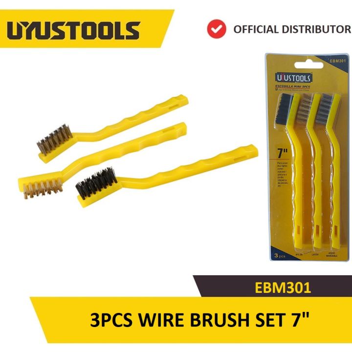 UYUSTOOLS EBM301 3PCS WIRE BRUSH SET