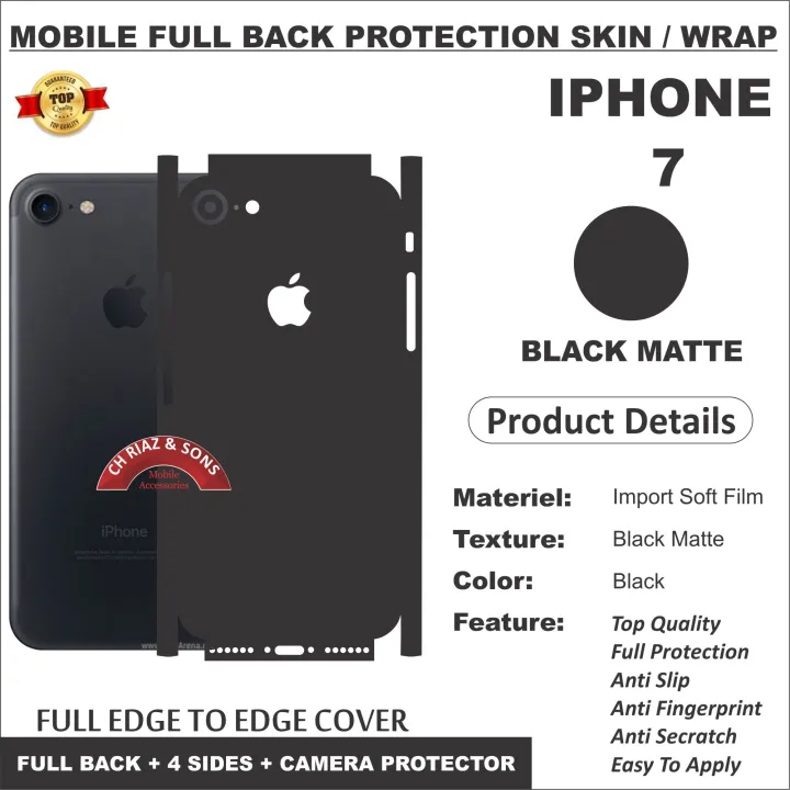 APPLE%20IPHONE%207%20FULL%20BACK%20360%20premium%20Protection%20Skin%20Wrap%20full%20cover%20Premium%20Quality%20-%20Image%202