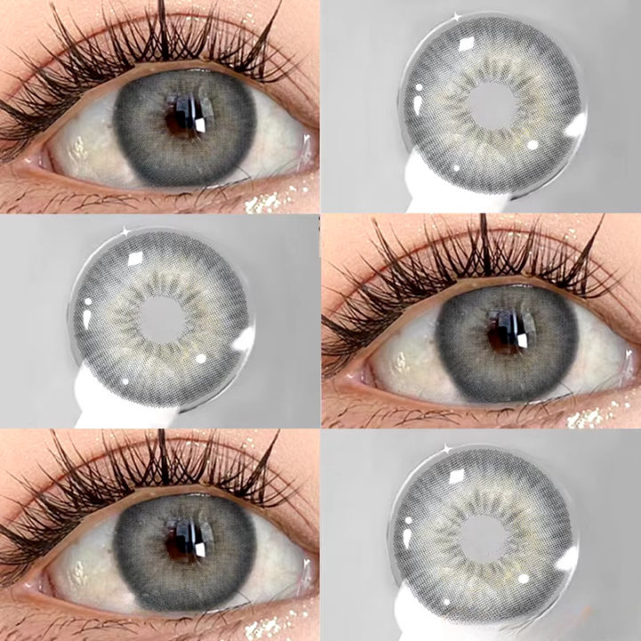 Shade Name: Holland Grey, Soft Color Contact Lenses / Lens / Color Lens / Color Lenses for Girls / Eye Lenses / Fashion Lenses / Cosmetics Lenses High Quality Lenses With Free Water Kit
