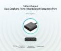 ORICO Sound Card External USB Interface 3.5mm Stereo Microphone Audio Volume Adjustment Free Drive Adapter for Laptop PS4 Headse. 