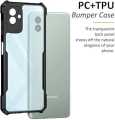 Samsung Galaxy A06 Under Protection Hybrid Armor Cover with camera protection ( Black transparent). 
