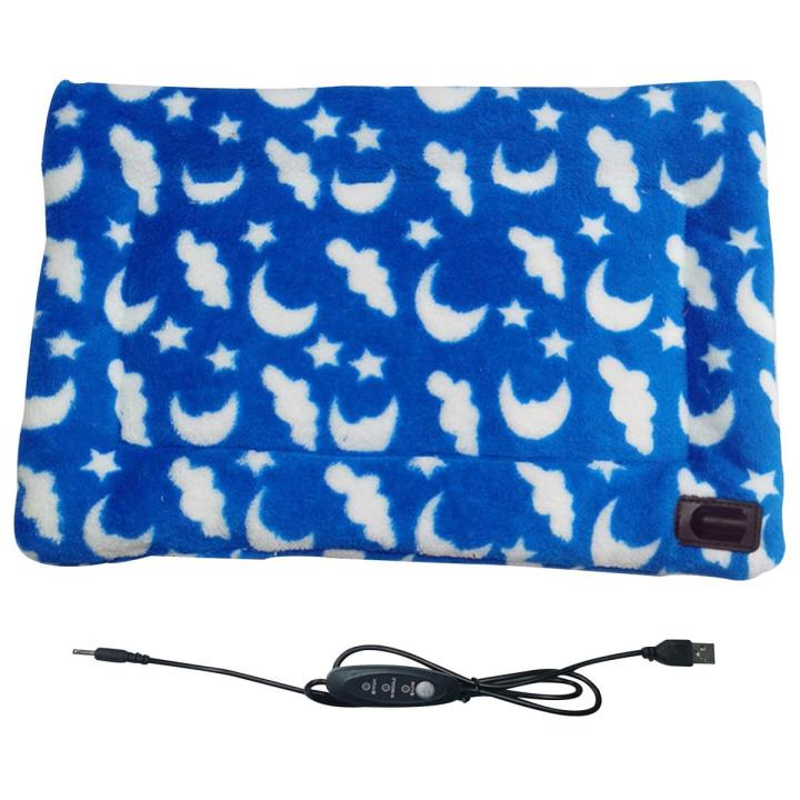 Heated Dog Bed Electric Pet Heating Pad 3 Levels Temperature Warming Cushion Bed Washable USB Heating Pets Mat For Dog Cat Puppy