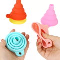 Kitchen Gadgets Silicon Funnel Oil Funnel Water Funnel Kitchen Accessories Silicone Collapsible Funnel  For Water Bottle Liquid Transfer (Food Grade) - 1 Pc. 