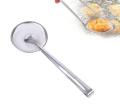 Small Multi functional 2 in 1 Fry Spoon Strainer With Clip Oil Frying BBQ SS Mesh Strainer Kitchen Frying Tool Quick Strain Stainless Steel Tong. 