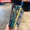 JIUMOO For Iphone 6 Iphone 6s Case Cartoon Cute Gundam Frosted Transparent Back Cover Lens Camera Protect Phone Case Edge Full Cover Casing Hard Cases. 