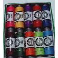 Sewing Machine Thread 10 Spools Multi Colour Box 100% Polyester Nalkii Dhaaga Reel. 