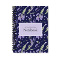 Mayfair Moments - Purple Floral Spiral Notebook | A5 , A4 Sizes 200 pages | Purple Notebook | Notebook For Girls. 