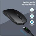Rechargeable Wireless Bluetooth Mouse 2.4G USB Mice For Android Windows Tablet Laptop Notebook PC For IPAD Mobile. 