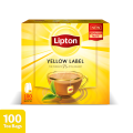 Lipton Yellow Label 100 Tea Bags | Black Tea | New Stronger Taste. 