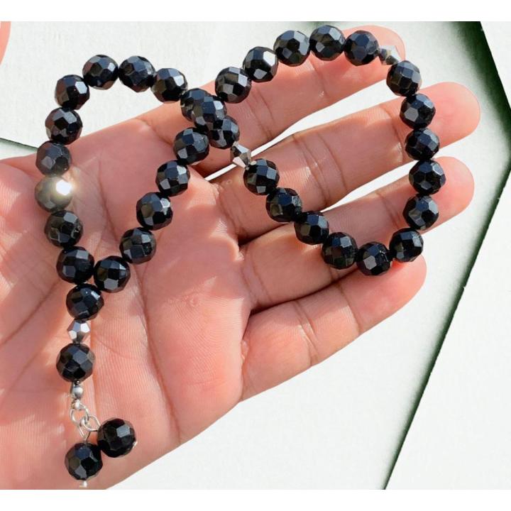 Special Prayer Beads (33 Beads) Tesbih-Tasbih-Tasbeeh-Misbaha-Masbaha-Subha-Sebha-Sibha-Worry Beads-Rosary (10 MM Crystal Beads)