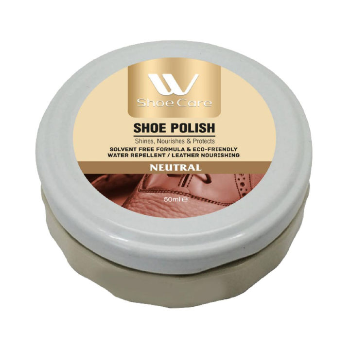 WBM Shoe Polish For All Colors Leather Nourshing & Water Repellent Neutral Shoe Polish 50ML