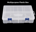 F-240 Double Layer 8-Partition Transparent Plastic Storage Organizer Box – Components, Craft & Jewellery Case with Secure Latch; Portable, Durable, Clutter-Free Sorting for Home, DIY & Office by Electrica. 