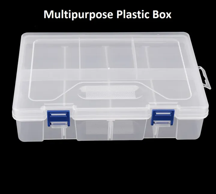 F-240%20Double%20Layer%208-Partition%20Transparent%20Plastic%20Storage%20Organizer%20Box%20%E2%80%93%20Components,%20Craft%20&%20Jewellery%20Case%20with%20Secure%20Latch;%20Portable,%20Durable,%20Clutter-Free%20Sorting%20for%20Home,%20DIY%20&%20Office%20by%20Electrica%20-%20Image%205