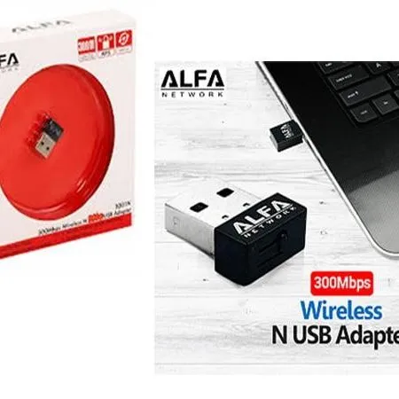 Alfa Wifi Usb Adapter 300Mbps Model : 3001N