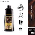 MUICIN Hair Color Shampoo 5 in 1 Herbal Extracts and Long Lasting Formula Keratin Treatment Included. 