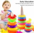 Cute Duck Shaped Pile Up Ring Tower Ring Toss Game For Kids. 