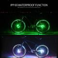 LED Rechargeable Bike Wheel Hub Lights Waterproof USB RGB Colorful Bicycle Spoke. 