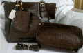 Imported Dark Brown leather Bag. 