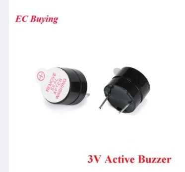 1 3V Active Buzzer Alarm Sounder Speaker with a Magnetic Long Continuous Beep Tone and SOT Mini Active Piezo Buzzers