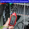 UT363 Handheld Mini Digital Anemometer Wind Speed Measurement Temperature Tester LCD Display Air Flow Speed Wind Level by electrica. 