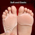Silicone Padded Forefoot Insoles High Heel Shoes Pad Comfortable Practical Durable Forefoot Cushion Metatarsal Pads Pain Relief Silicone Gel Bunion Protector 1Pair. 