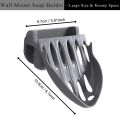 Self Adhesive Soap Tray Holder Container Wall Mounted Shape Plastic Bathroom Accessories Soap Dish Drain Storage Box. 