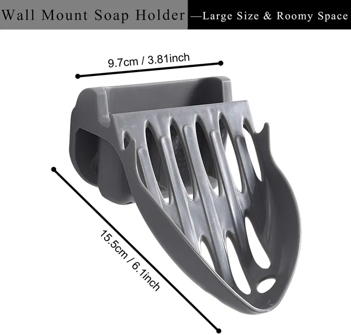 Self%20Adhesive%20Soap%20Tray%20Holder%20Container%20Wall%20Mounted%20Shape%20Plastic%20Bathroom%20Accessories%20Soap%20Dish%20Drain%20Storage%20Box%20-%20Image%204