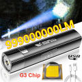 2 IN 1 990000LM Ultra Bright G3 Tactical LED Flashlight Torch Light Outdoor. 