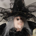 Halloween Handmade Doll Decorative Ghost Festival Witch Doll Toy. 