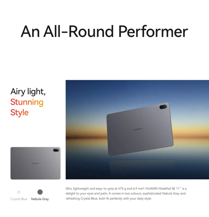 HUAWEI%20MatePad%20SE%2011"%20Tablet%20%7C%20WiFi%20%7C%208GB+128GB%20%7C%20FullView%20Display%20%7C%207700%20mAh%20%7C%2022.5%20W%20Super%20Battery%20-%20Image%204
