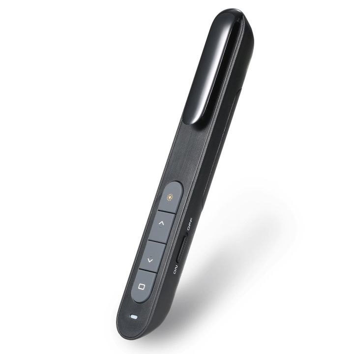 Powerpoint Clicker for Presentation, 2.4GHz Wireless Presenter Remote Control Presentation Pointer PPT Clicker Slide Advancer Computer Clicker Support Hyperlink Volume