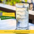 Fast Forward Unbreakable Plastic Tumblers (Set of 6) - BPA-Free Acrylic Glasses for Home & Outdoors - Stackable, Reusable, Lead-Free, and Dishwasher Safe - Clear Plastic Drinking Glasses (355ml & 474ml). 