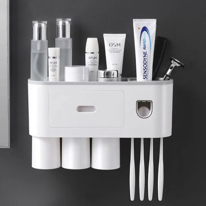 Dustproof%20with%20Super%20Sticky%20Suction%20Pad%20Wall%20Mounted%20Toothbrush%20Holder%20and%20Automatic%20Toothpaste%20Dispenser%20-%20Image%2010