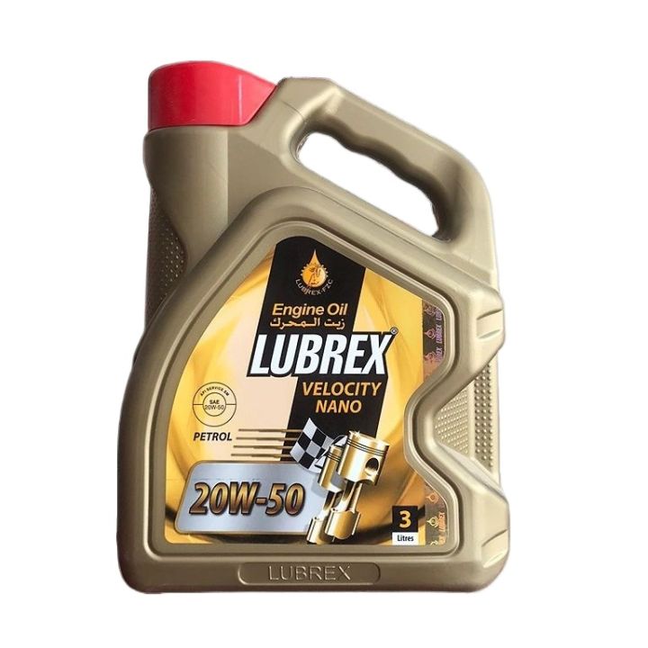 Lubrex Fzc 20w50 3L Nano Velocity Engine Oil - Premium Quality Performance Oil