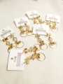 Choose Your Own 3 Pairs of Elegant Light Weight Fashion Drop Earrings | Trendy Gold-Tone Earrings Set for Girls & Women. 