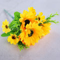 Premium Quality -Sunflower Bunch Artificial Flowers Floral Decor For Home and Office Decorations Sun Flower-Yellow. 