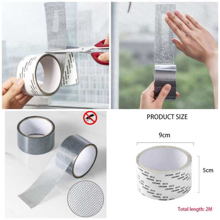 2 Meter Net Tap – Anti-Mosquito Net for Doors & Windows | Easy Install ...