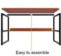 Computer and Study Table for office & Home writing desk 4ft length,2ft width, 2.5ft height - H Shape. 