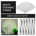 Creobiz Ceramic Cones – 12 Colors for Lippan Art, Pottery, Mandala & Crafts | Best Quality Clay Color Cones for DIY Decoration. 
