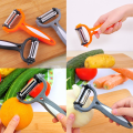 3 in 1 Fruit & Vegetable Peeler Kitchen Cutter High Quality Stainless Steel Blades, 360 Degree Rotary for Carrot Potato Peeler. 