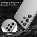 Samsung Galaxy S23 Ultra Camera Lens Protector, Tempered Glass Camera Screen Protector Individual Metal Ring Lens Cover for Galaxy S23 Ultra Accessories, 1 Set. 