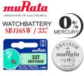 muRata 337 SR 416 SW COIN CELL / BATTERY FOR WRIST WATCHES MADE IN JAPAN. 
