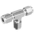 Tee Ferrule Connector Compression Equal Diameter 316 Stainless Steel Die Forging SS‑600‑3. 