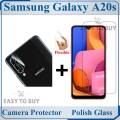 Samsung Galaxy A20s Tempered Glass Screen Protector Polish Glass 9H Gorilla and Back Camera Flexible Protector 2-in-1 Combo Deal. 