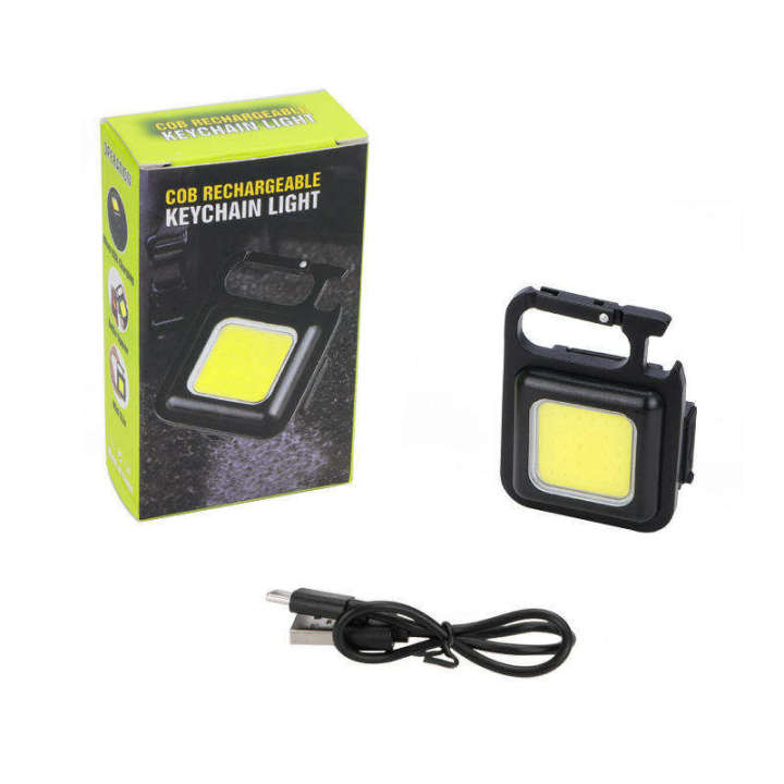 Usb Rechargeable Mini Led Light COB Small Flashlight, Keychain Work Light, USB Rechargeable, Mini LED ...