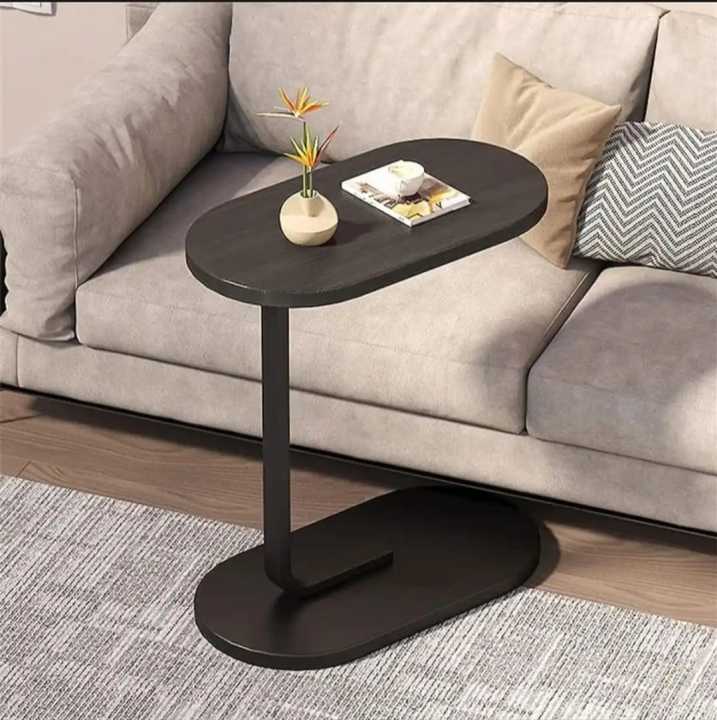 Oval Shaped 'C' Shaped Sofa Side Table Laptop Table Coffee Table