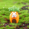 Cute Rabbit Mini Resin Bunnies Miniature Figures 3D Little White Rabbit Ornament Micro Landscape Dollhouse Decoration Diy Crafts. 